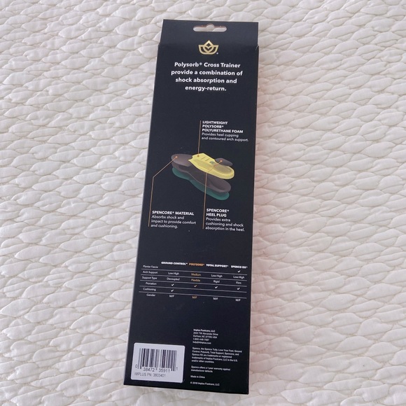 Spenco polysorb cross trainer insoles NEW - Picture 5 of 7